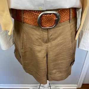 Mossimo brown linen shorts